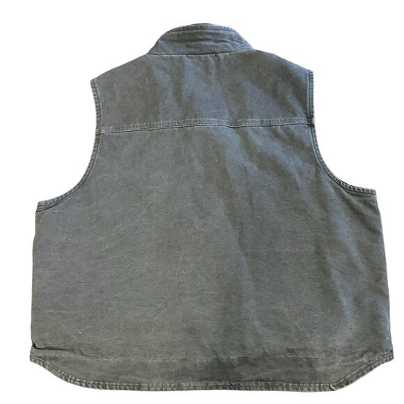 Carhartt Gray Sherpa Lined Full Zip Stand Up Collar Mens 2XL NexGen Embroidery - Picture 2 of 10